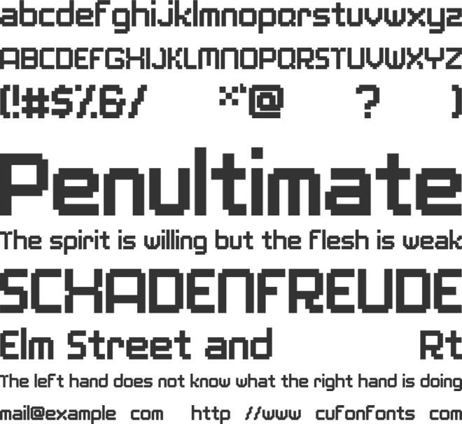 PlayMeGames font preview