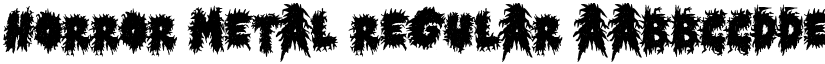 Horror Metal Regular font
