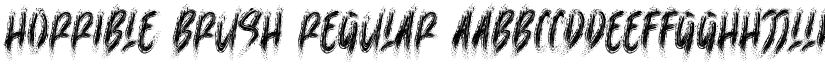 Horrible Brush Regular font