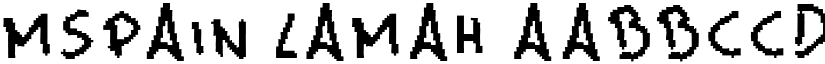 MsPain lamah font