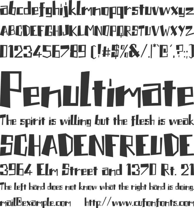 Plantor font preview