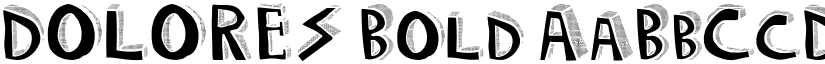 DOLORES Bold font