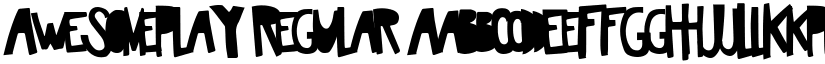 AwesomePlay Regular font