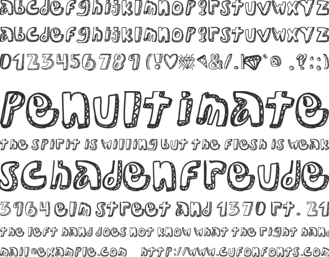 BadIntentions font preview