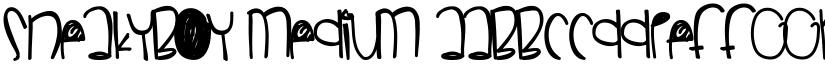 SneakyBoy Medium font