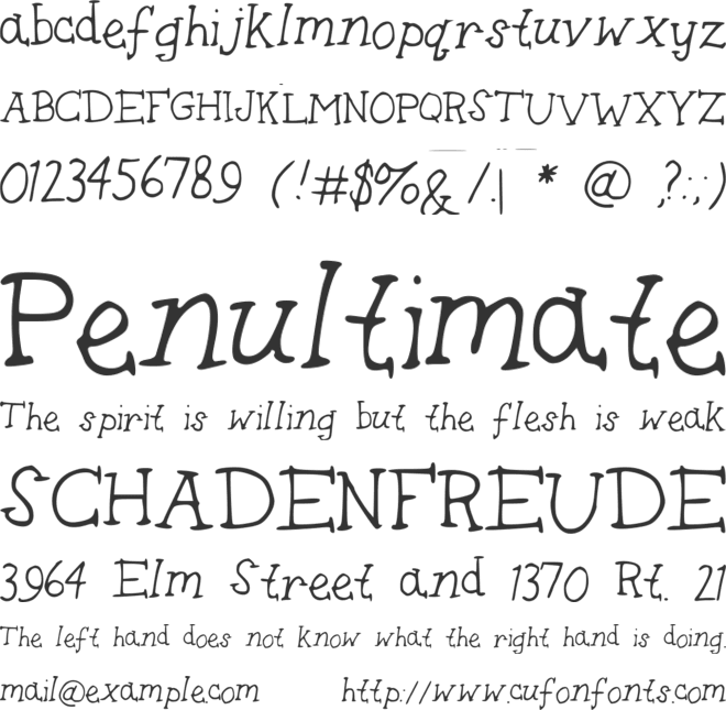 Sausage Biscuit font preview