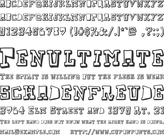 TakeTwo font preview