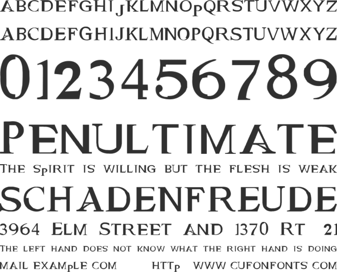 Genetic Engine font preview