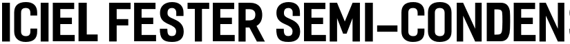 iCiel Fester Semi-Condensed Bold font
