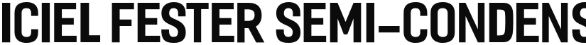 iCiel Fester Semi-Condensed font download