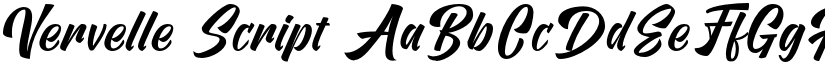 Vervelle Script font