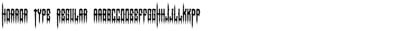 Horror Type Regular font