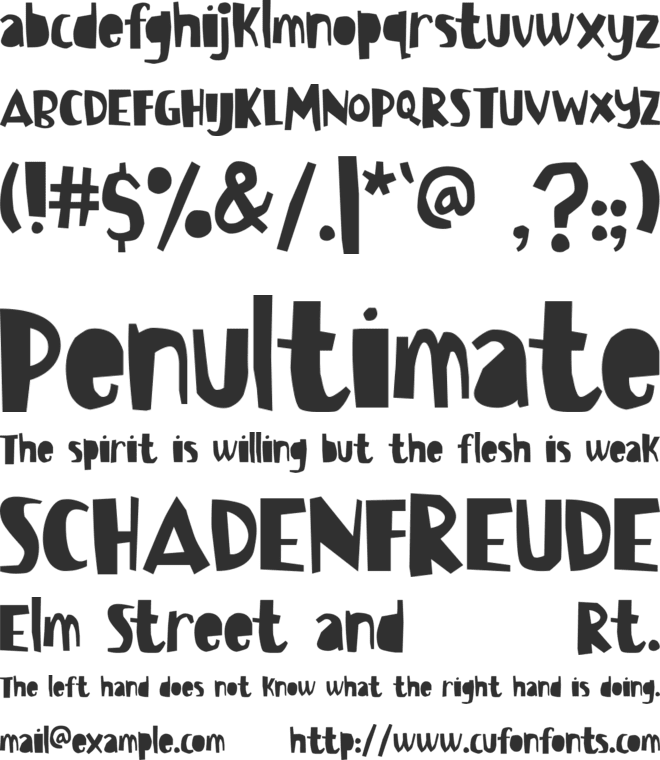 Bowreghul font preview