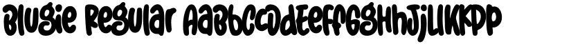 Blugie Regular font