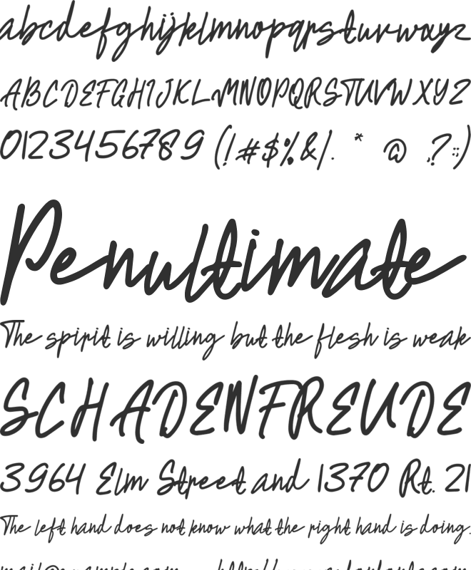 Rocky Brie font preview