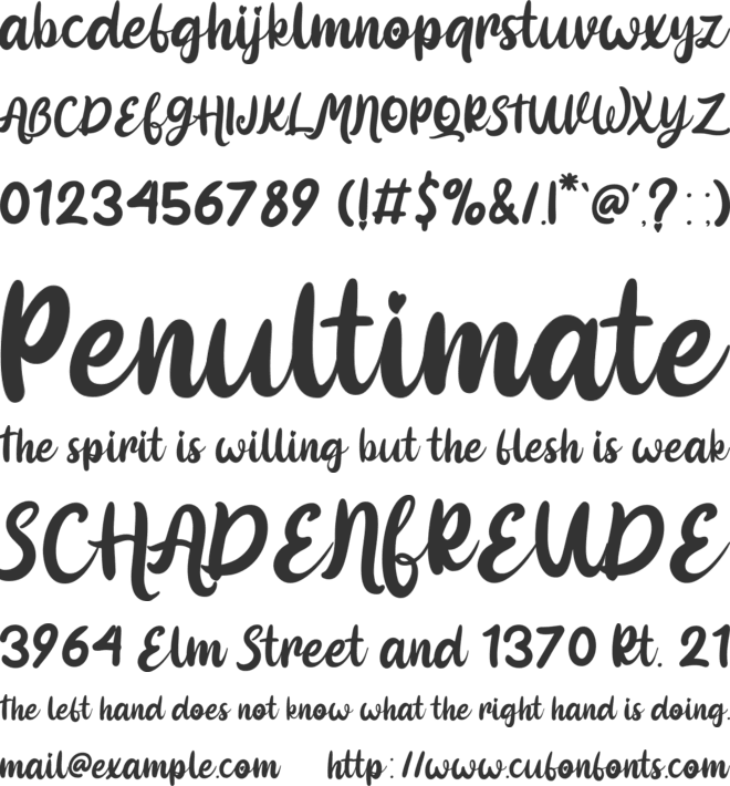 Pinky Cupid font preview