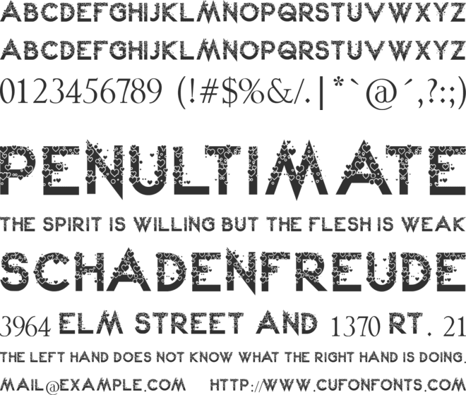 Lovely Kei font preview