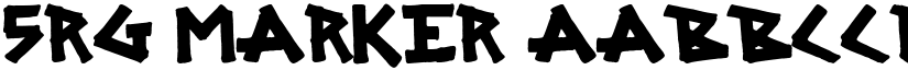 SRG MARKER font
