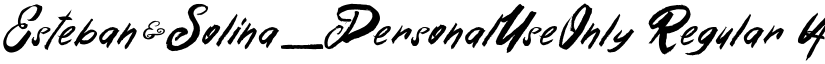 Esteban&Solina_PersonalUseOnly font download