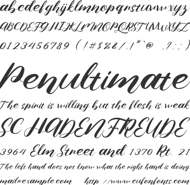 Nona Diana font preview