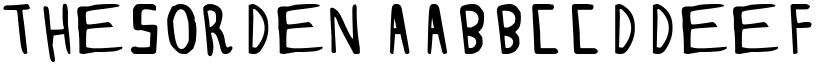 THESORDEN font