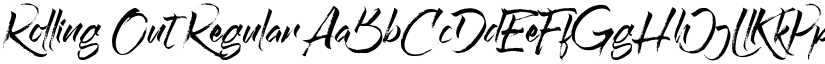 Rolling Out Regular font