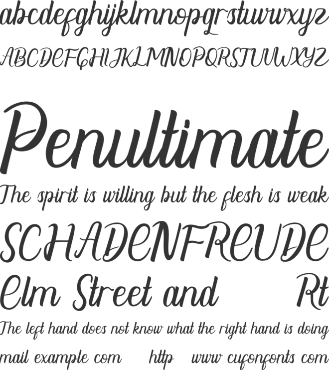 Dhelman font preview