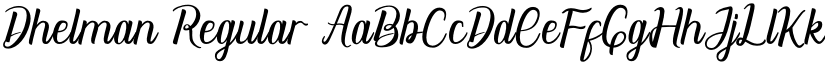 Dhelman Regular font