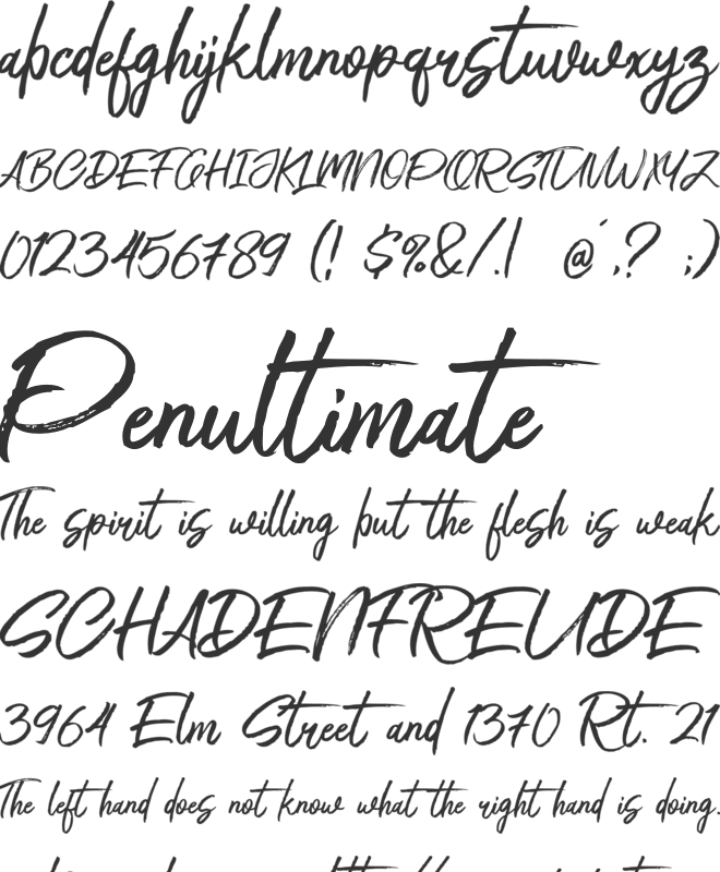 Rithem font preview