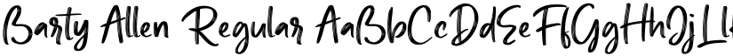 Barty Allen Regular font