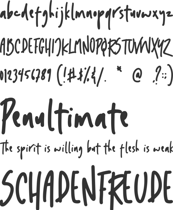 Hippotamia font preview