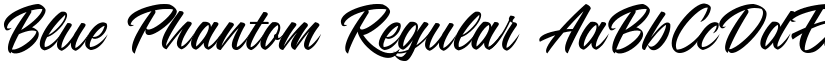 Blue Phantom Regular font