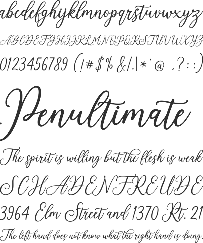 lovely vibes font preview