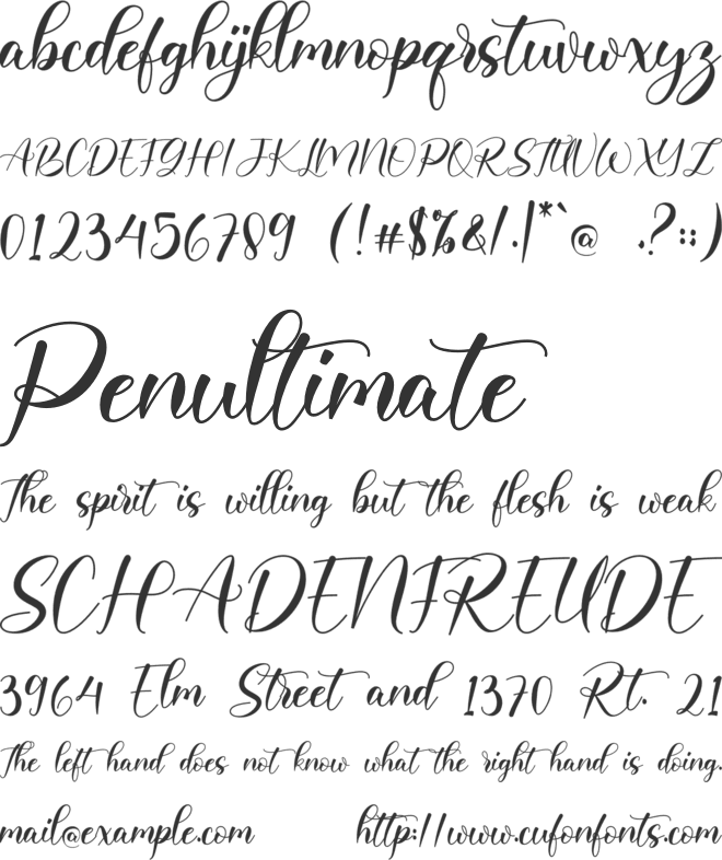 Clarista font preview