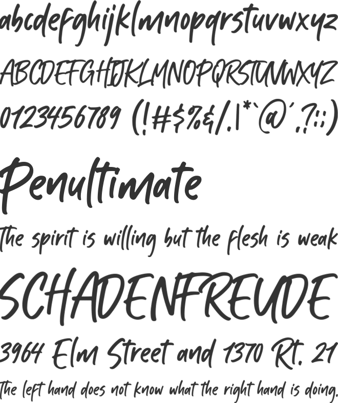 Kabut Hitam font preview