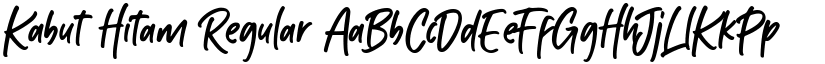 Kabut Hitam Regular font
