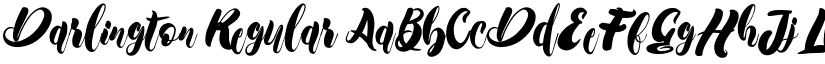 Darlington Regular font