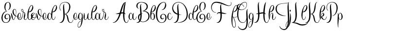 Everloved Regular font