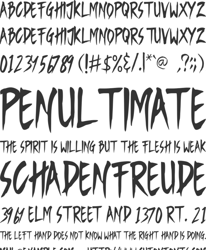 Monday font preview