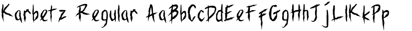 Karbetz Regular font