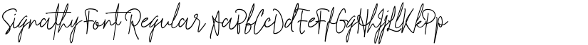 Signathy Font Regular font