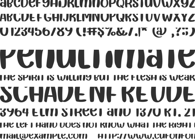 Sweet Winter font preview