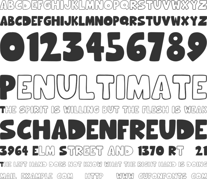 Hooman World font preview