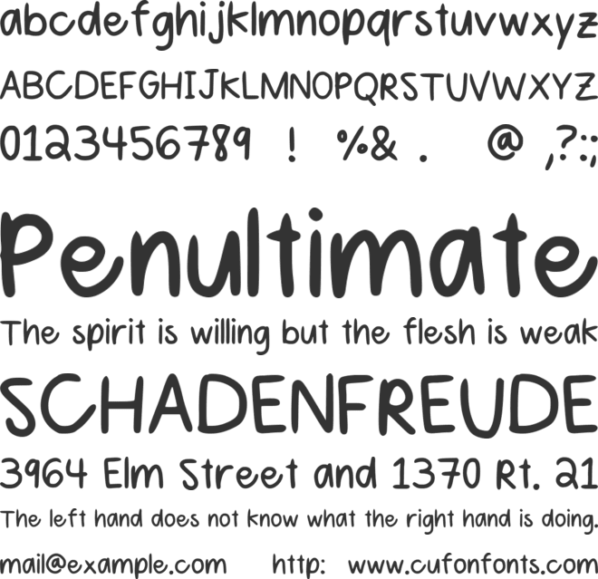 Sahithi font preview