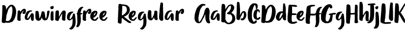 Drawingfree Regular font