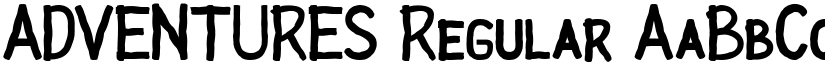 ADVENTURES Regular font