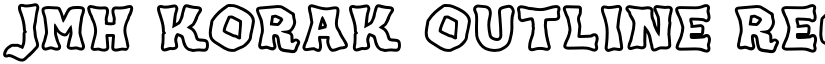 JMH KORAK OUTLINE Regular font