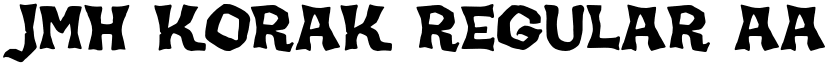 JMH KORAK Regular font