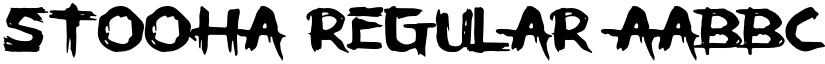 STOOHA Regular font