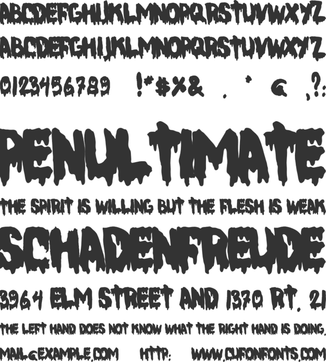 DeepCrabz font preview